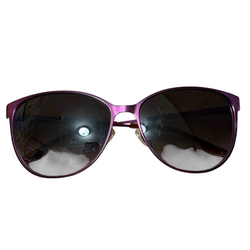 Vera Bradley Louise‎ Sunglasses Rosewood Purple Metallic Cat Eye UV400 57-15-135